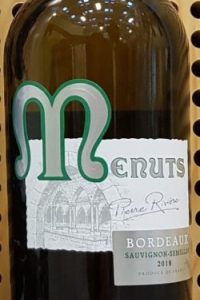 Witte wijn – Grand vin de Bordeaux Menuts